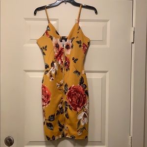 Haute Monde Women’s Dress, Yellow, Large